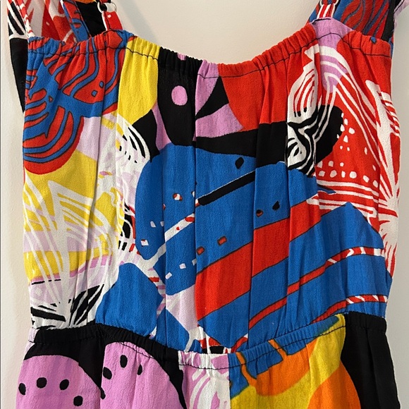 NWOT Vibrant Multicolor Women's Midi Dress SZ 10 - Picture 7 of 9